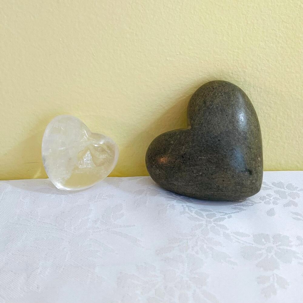 2 Palm Stones Pocket Stones Crystal Quartz Gemstone Lazulite Natural Stone